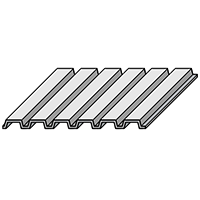 Type F (Intermediate Rib) Roof Metal Decking
