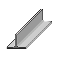Wide T Steel Beams