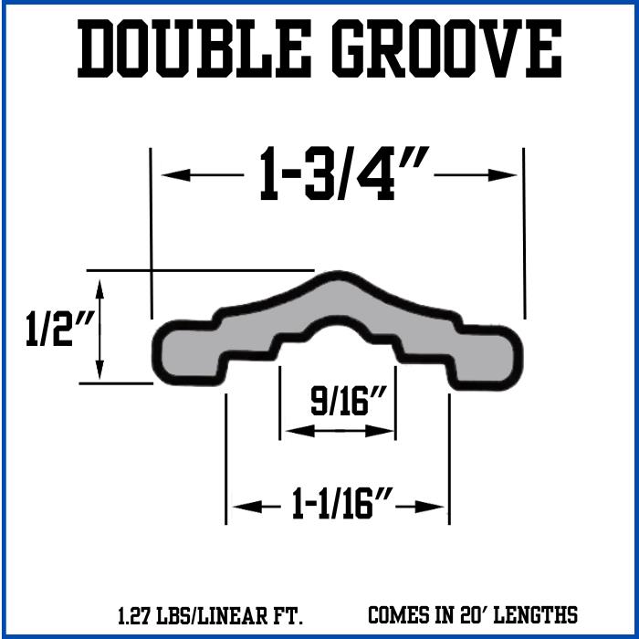 Double Groove Cap Rail Double Groove Cap Rail