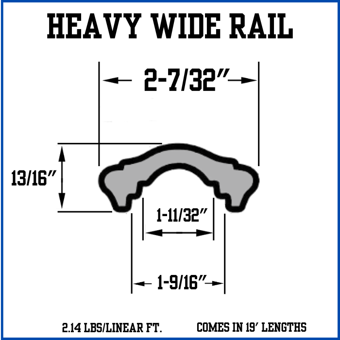 Heavy Wide-Rail Molding Heavy Wide-Rail Molding
